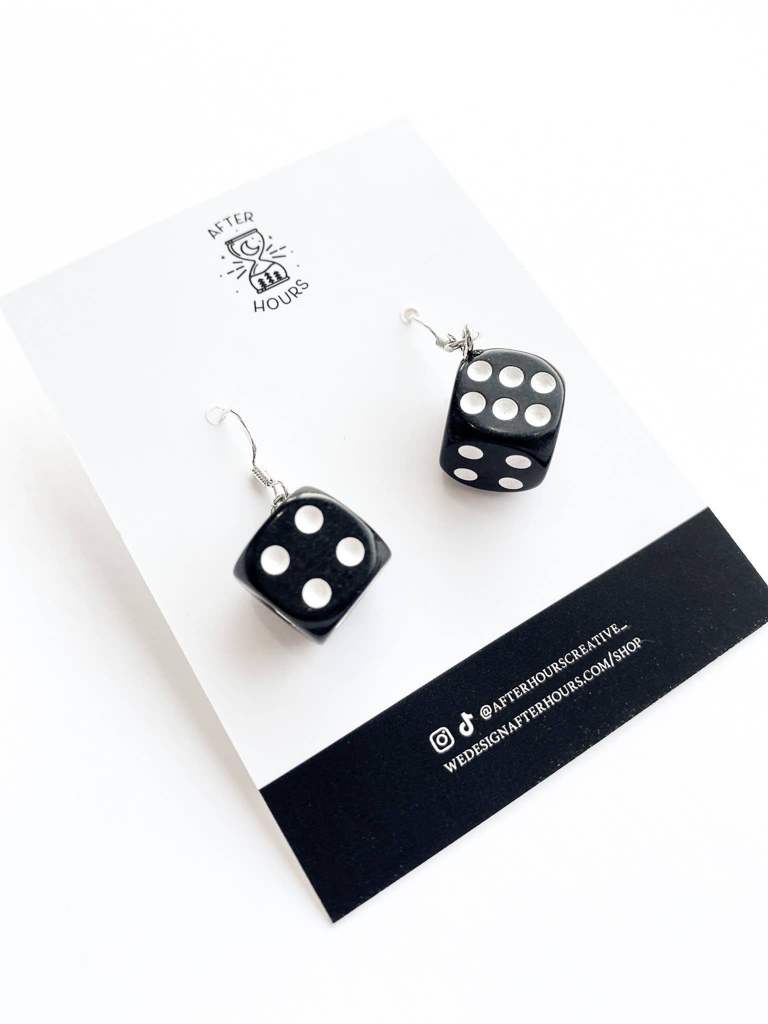 Black Dice Earrings
